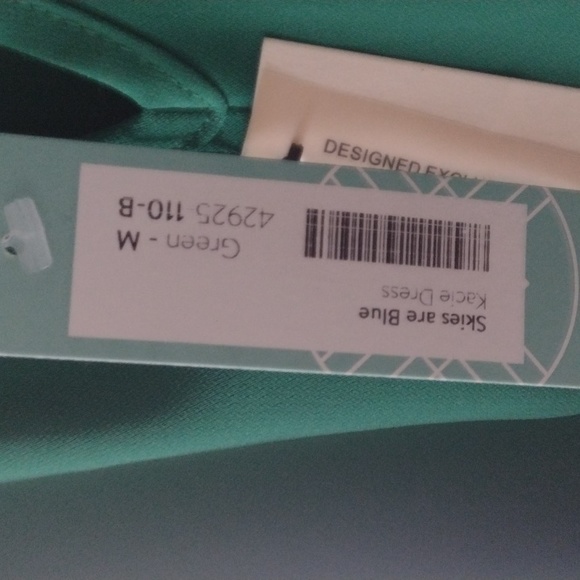 A green Skies are Blue Kacie dress in medium - Picture 5 of 5